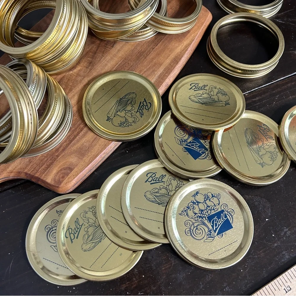 Vintage Ball Mason Jar Lids and Rings Lot - Picture 5 of 5